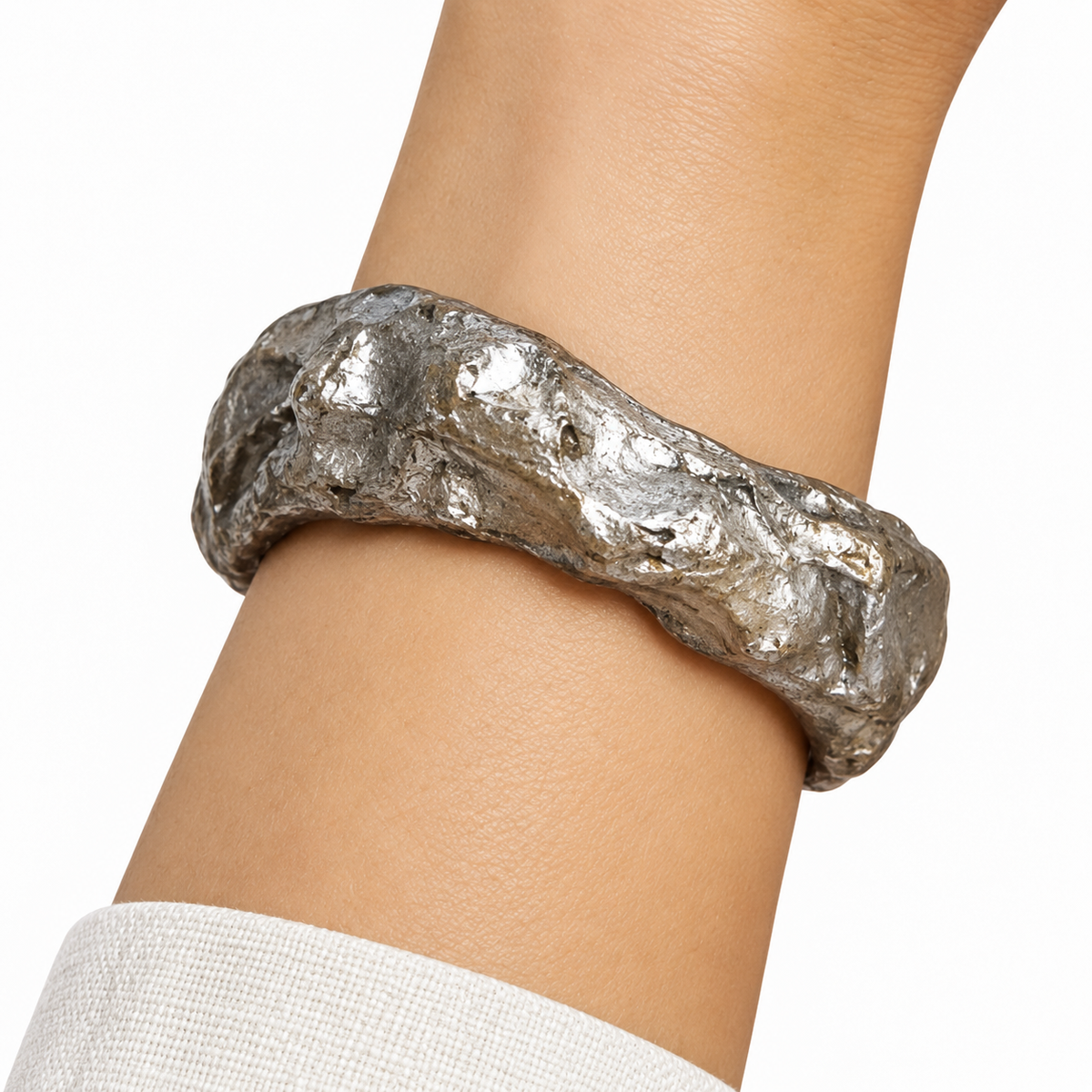Silver Contour II - worn on wrist