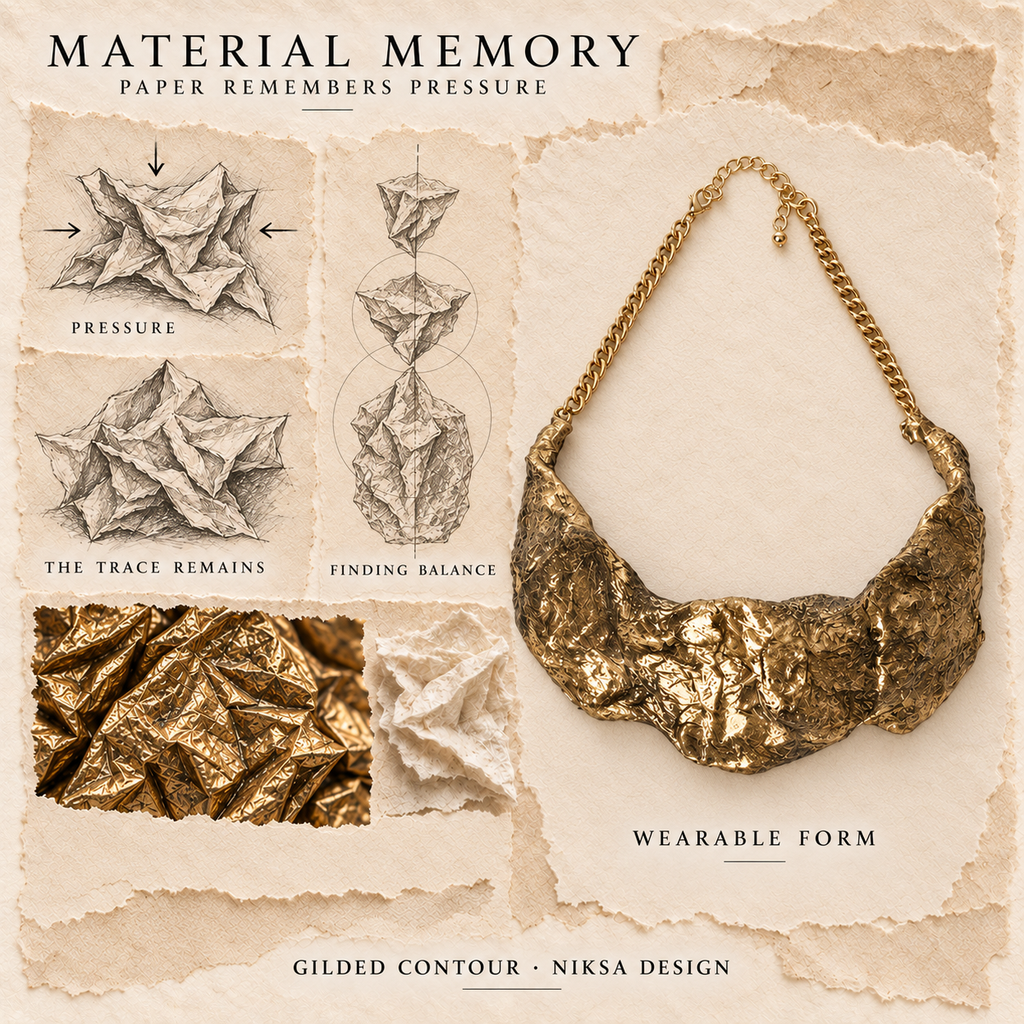 Gilded Contour — Material Memory concept