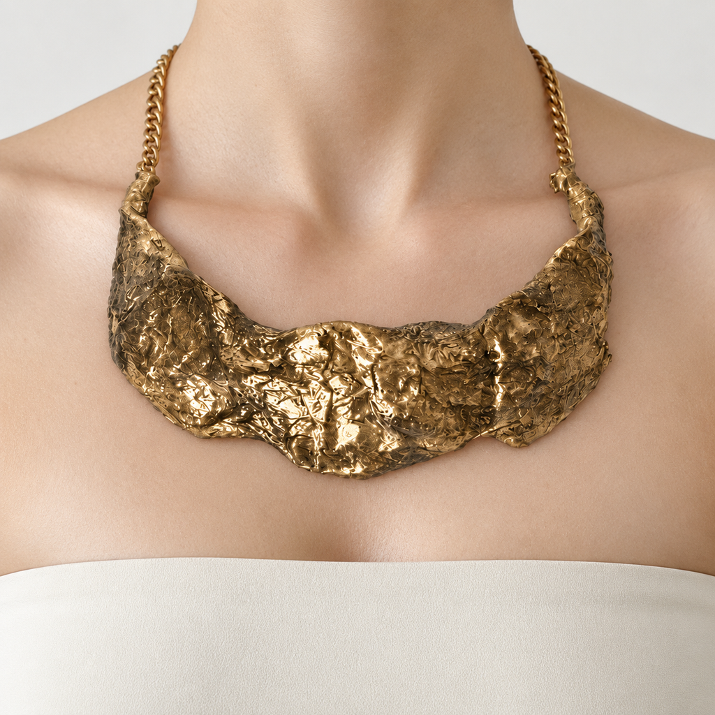 Gilded Contour — worn styling view