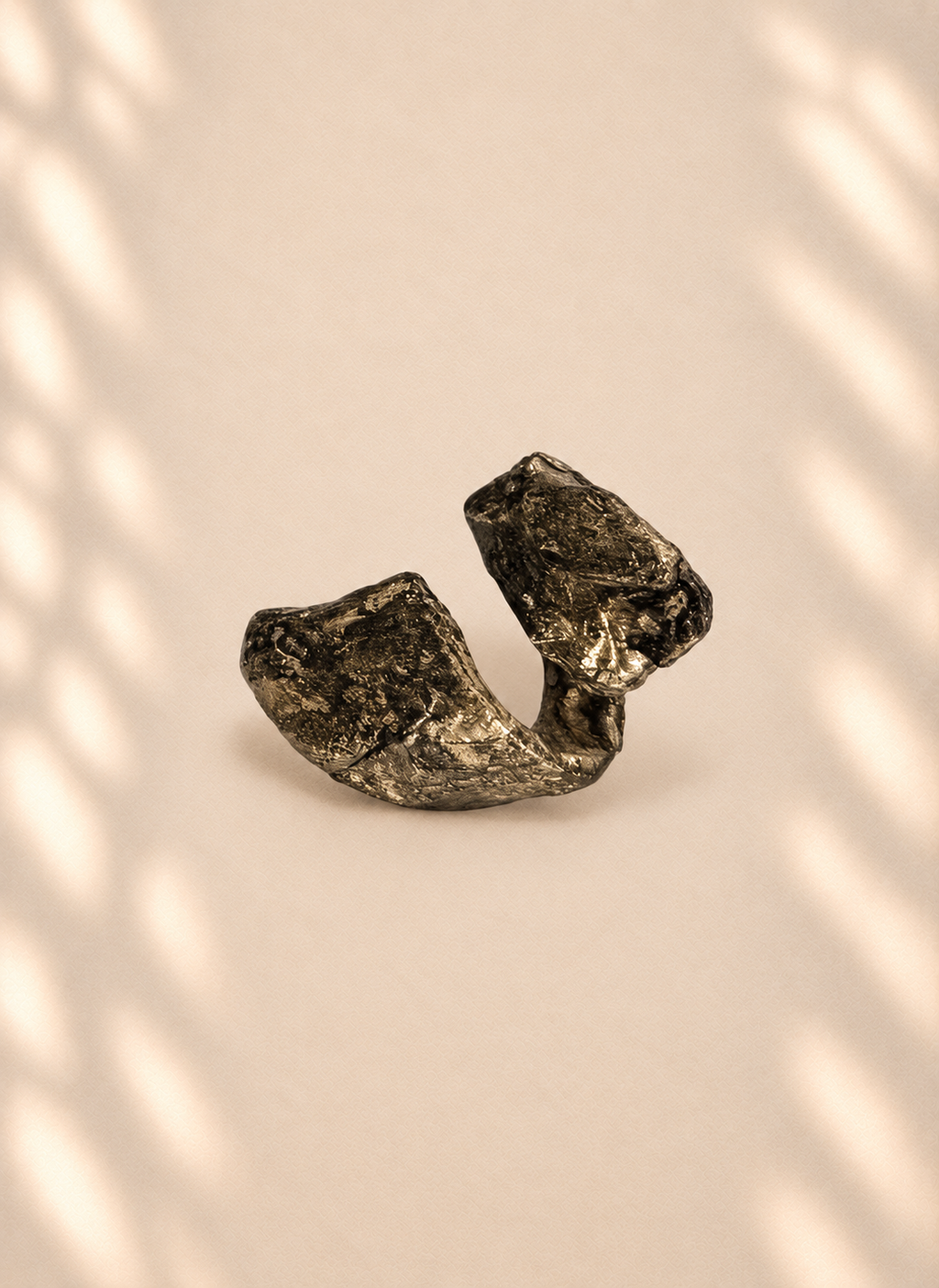 Gold Split Crest — product photo on ivory background