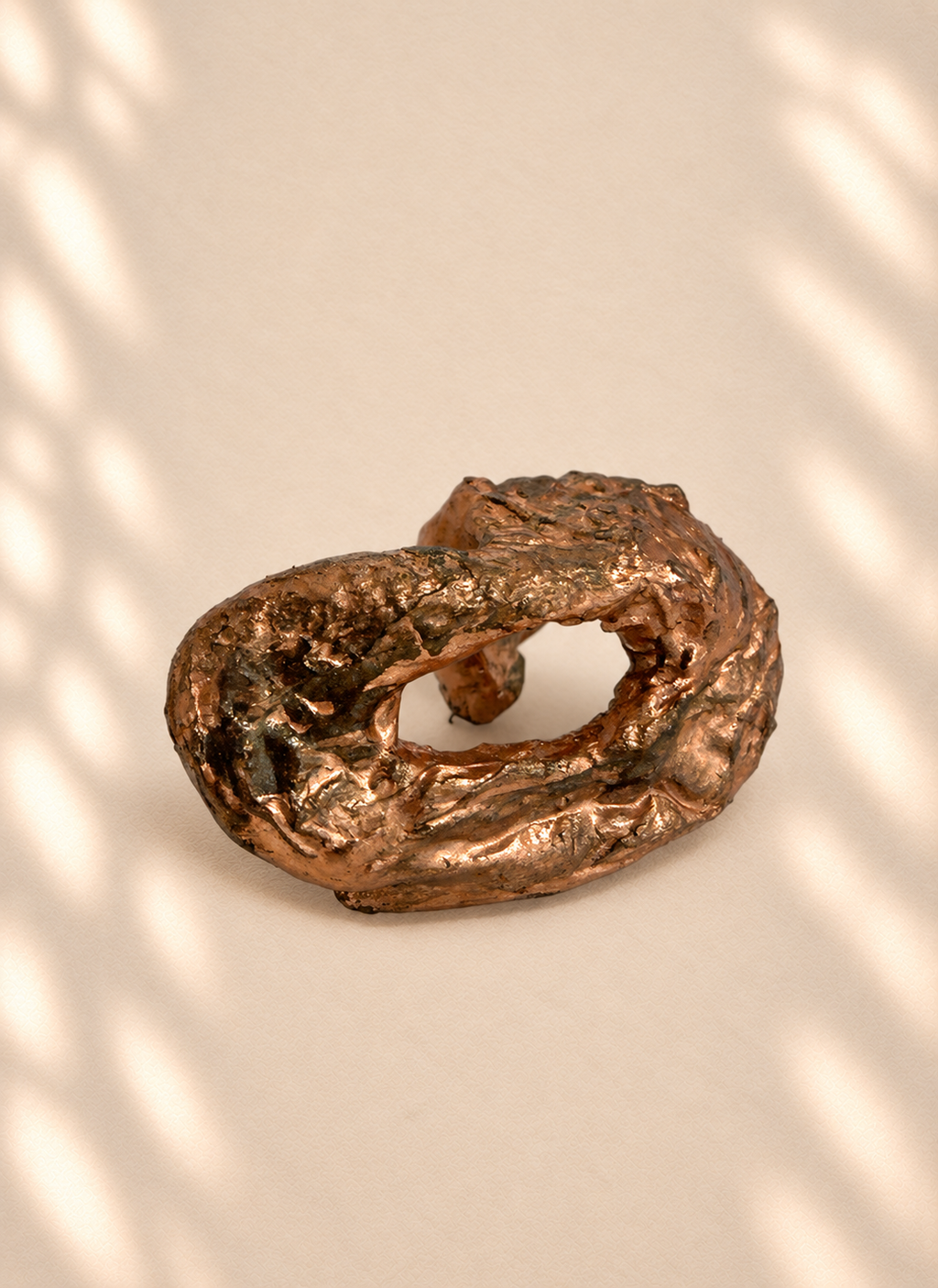 Copper Open Fold — product photo on ivory background